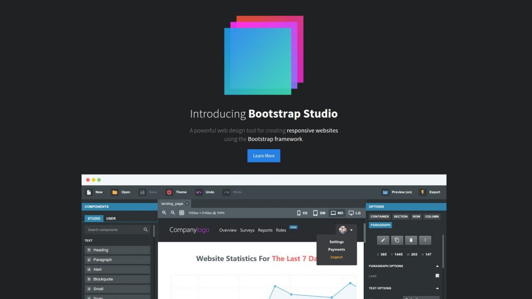 bootstrap studio 4.5.7 download